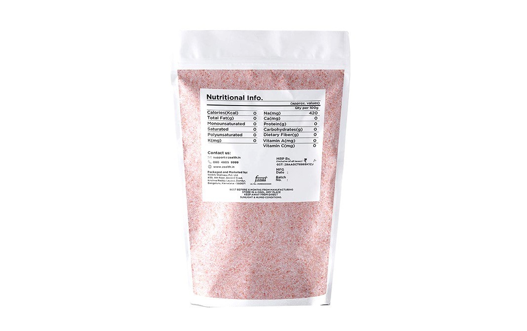 Zealth Himalayan Pink Salt    Pack  1 kilogram